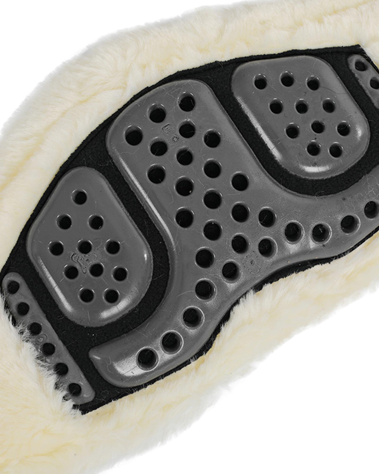 Acavallo Jumping Girth Classic Gel PVC Detachable Faux Sheepskin