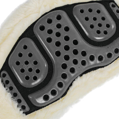 Acavallo Jumping Girth Classic Gel PVC Detachable Faux Sheepskin