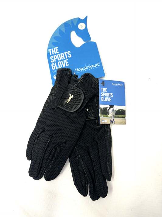 #0099 Size 8 Horseware The Sport Glove Black