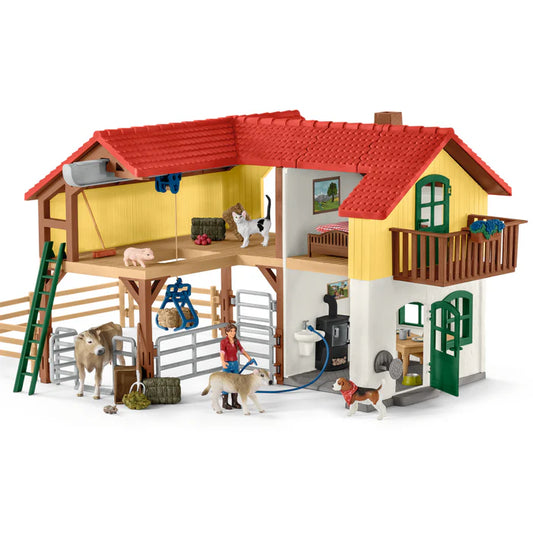 Schleich Large Farm House with Animals & Accessories