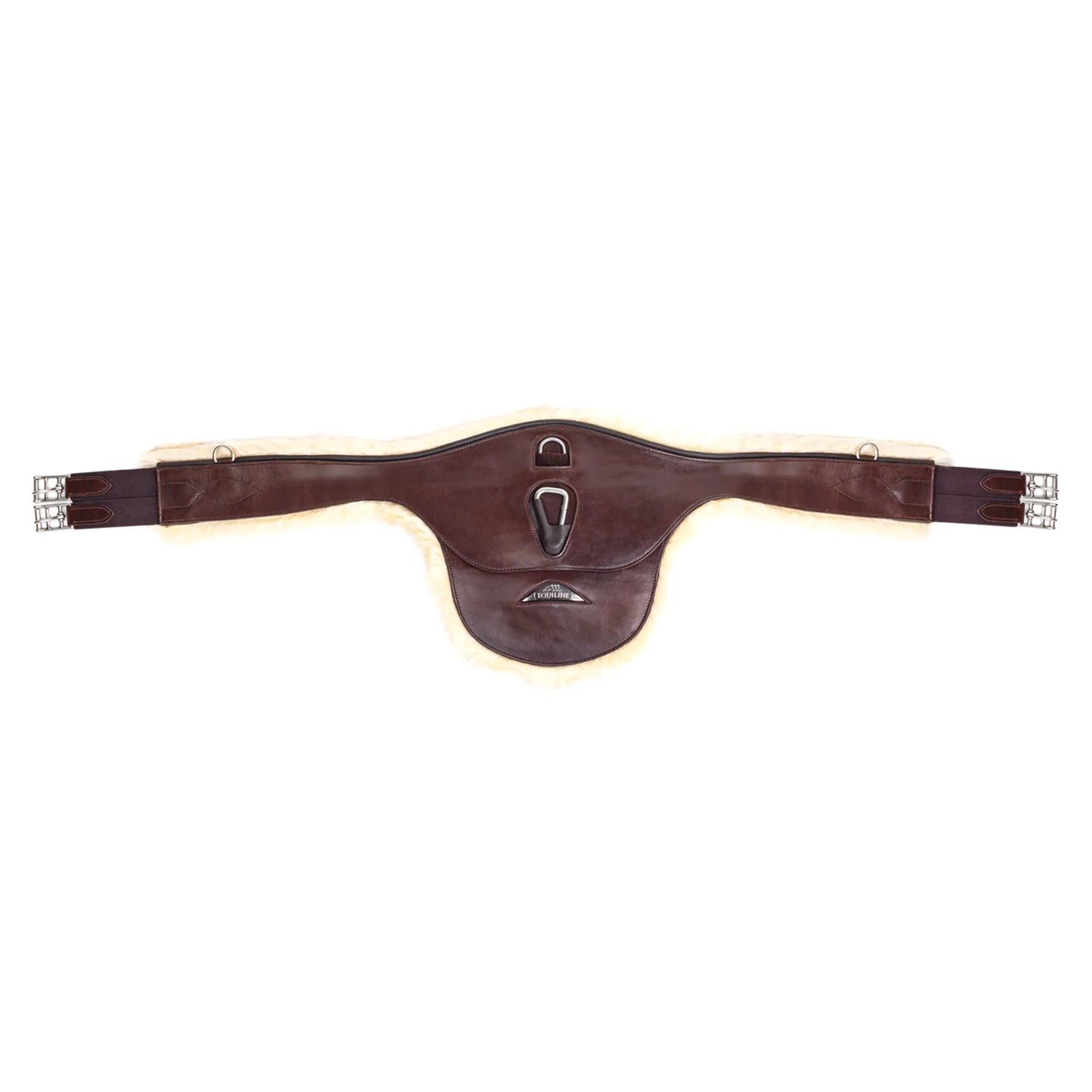 Equiline Leather Fur Lined Stud Girth