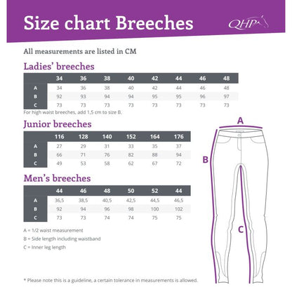 QHP Carrie Junior Full Grip Breech White